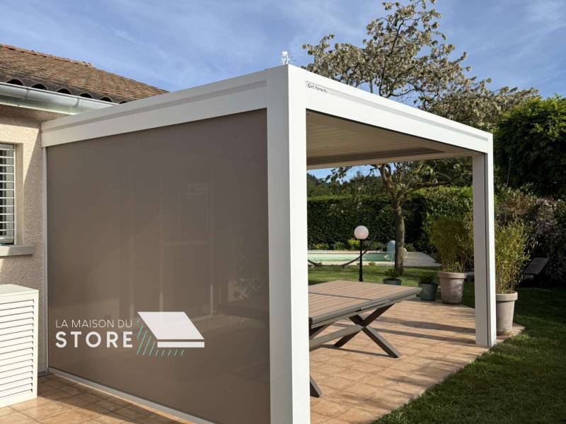 Installation d'une pergola Bioclimatique Art Home Alu à Alboussière 07440, proche de Saint-Péray 07130