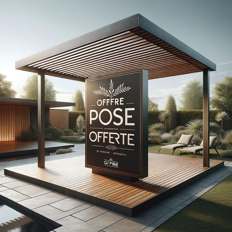 Pose Offerte sur nos pergolas à Valence : valable jusqu'au 02/12/23